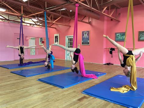 Aerial silks classes near me - Aerial Silks (also called Aerial fabric or tissu) is a beautiful and challenging art form that builds upper body and core strength and increases flexibility while allowing individuals to climb, dance, and drop in the fabric. ... Check out Kids Aerial! Beginner Classes. Tuesday 6:00-7:00pm. Thursday 5:00-7:00pm ...